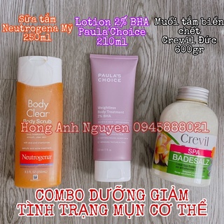 Bộ Dưỡng Cơ Thể Paula’s Choice Weightless Body Treament 2% BHA 100ml