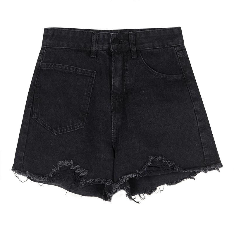 LEEVA - Quần short nữ lưng cao phối túi S020