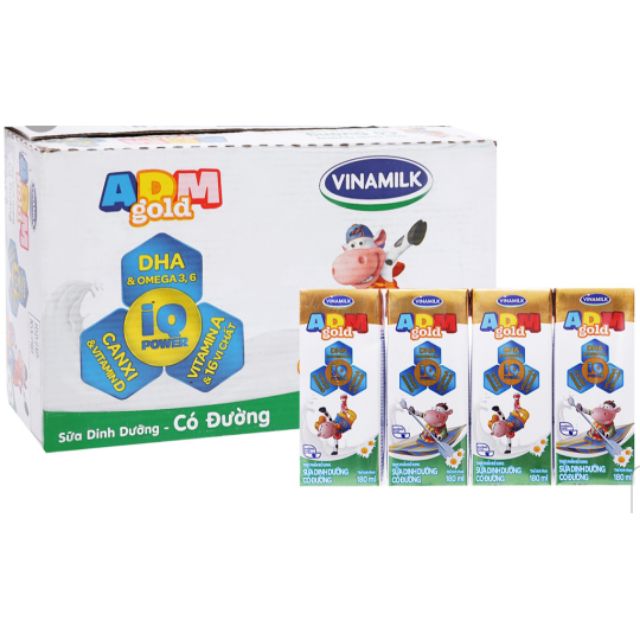 Sữa Vinamilk ADM thùng 180ml