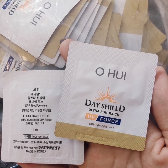Combo 10 Gói Kem chống nắng Ohui Day Shield Ultra Sunblock UV Force SPF 50+/PA++++