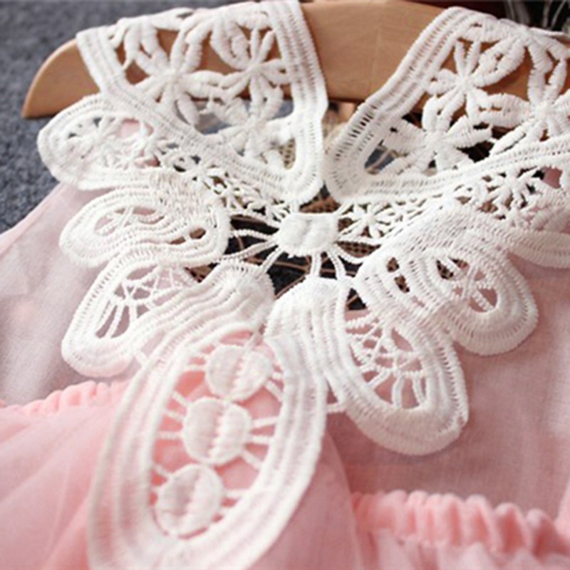 Đầm Xoè Tutu Phối Ren Hoa Phong Cách Công Chúa Cho Bé Gái