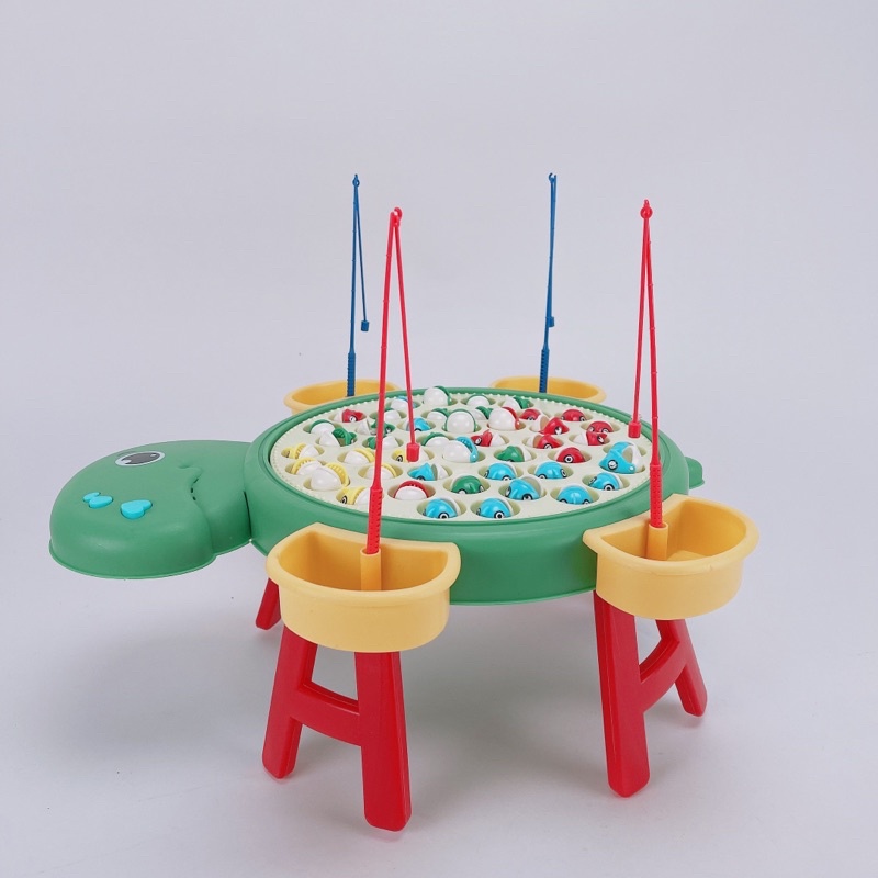 Bộ Đồ Chơi Câu Cá Hình Con Rùa Có Chân-Kèm 4 xô cần cho bé câu