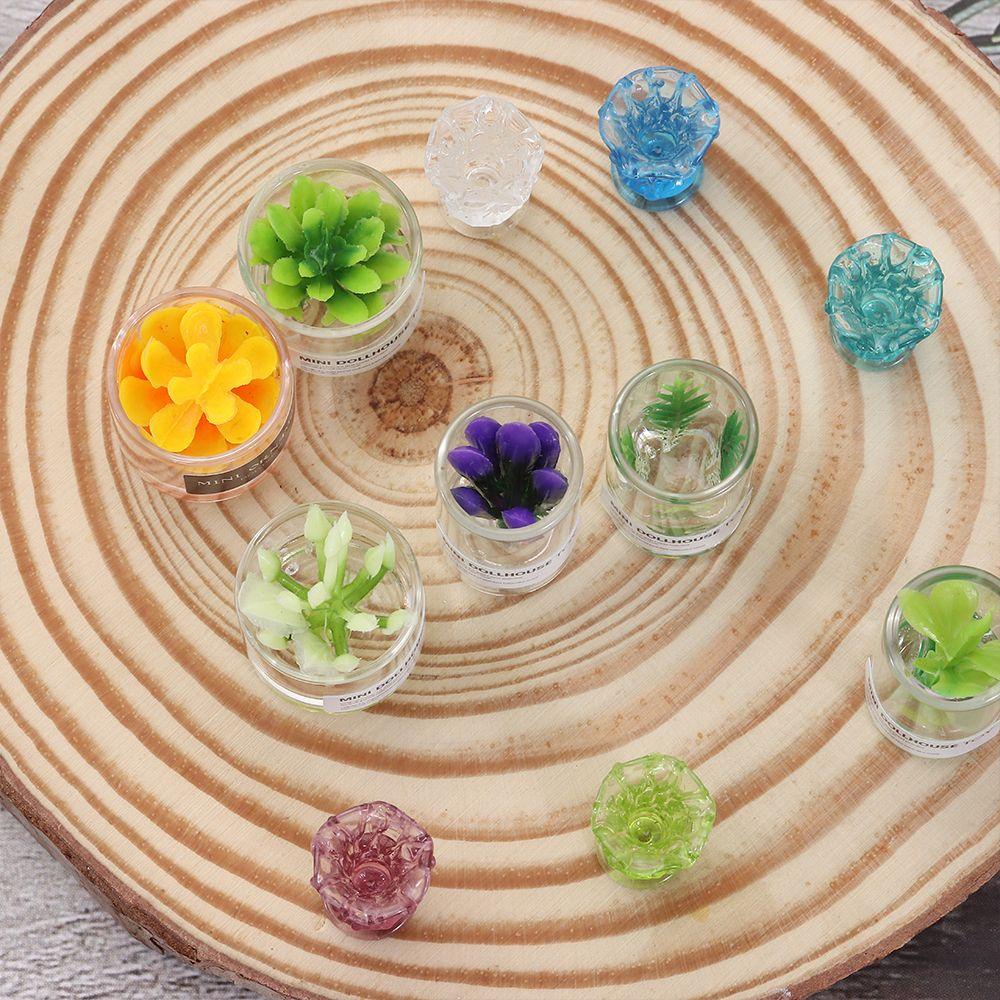 Bình Hoa Mini Tỉ Lệ 1: 12 / 1: 6 Dùng Trang Trí Nhà Búp Bê|Bình Thủy Tinh Đựng Đồ Chơi Cho Bé