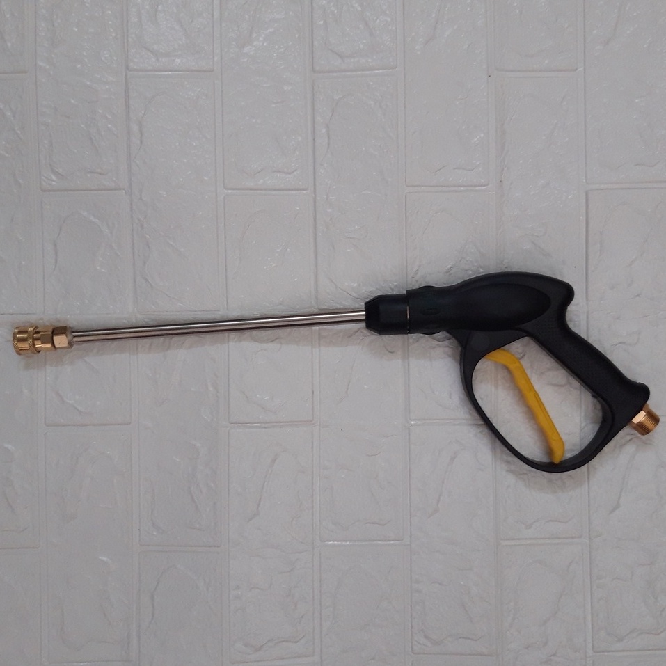 Súng rửa xe áp lực cao chân ren 22mm + thanh inox có đầu khớp nối 1/4 inch (chưa béc)
