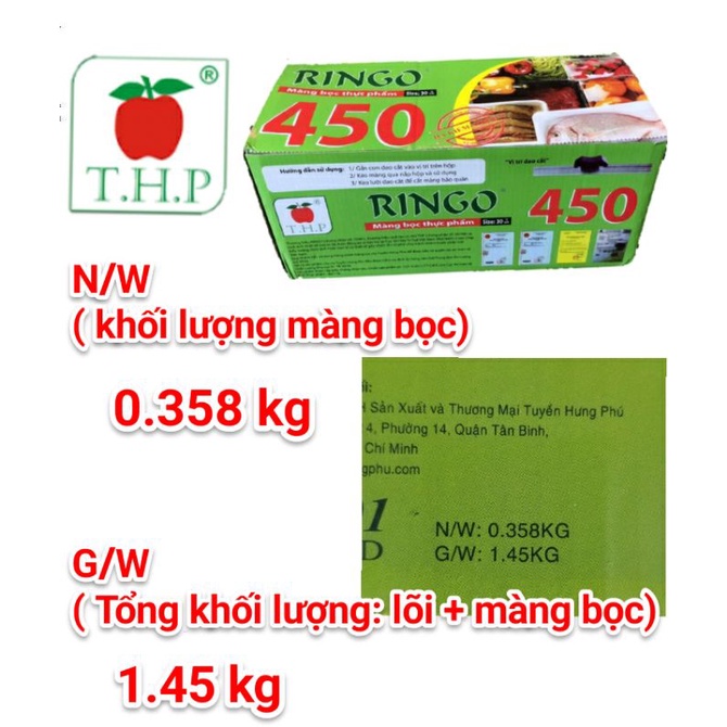 [RẺ VÔ ĐỊCH] Màng Bọc Thực Phẩm RINGO 450