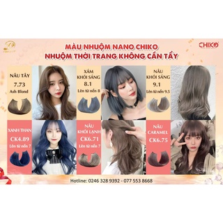 Thuốc Nhuộm không tẩy tóc Chiko (không kèm oxi)
