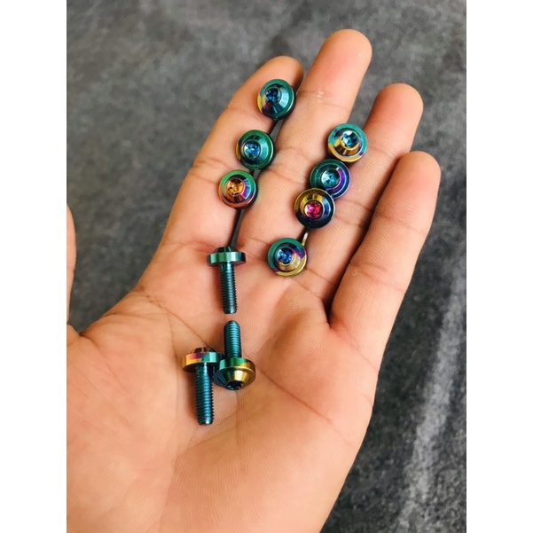 Ốc Titan 5ly Bắt Dàn Áo Các Loại Xe Màu Cầu Vồng Cực Đẹp