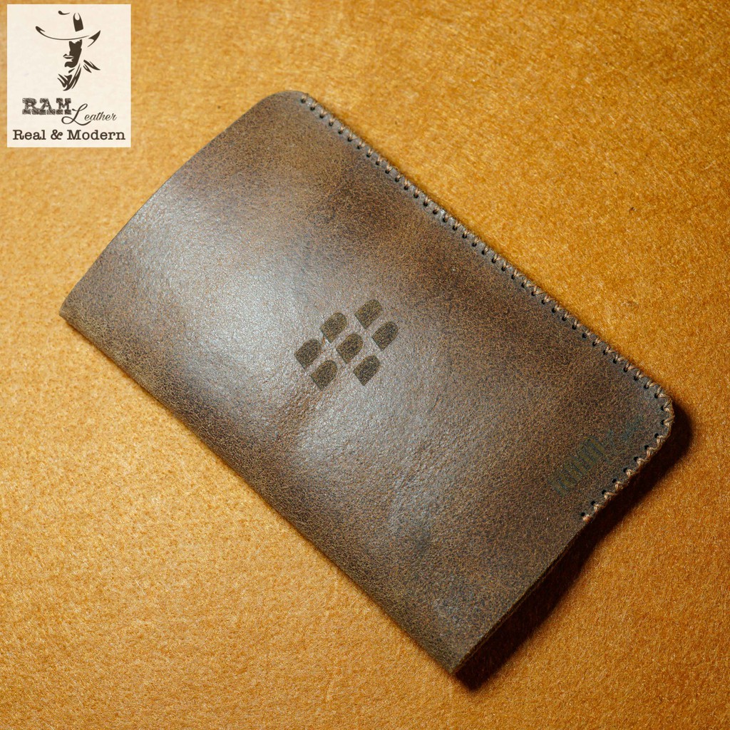 Bao da blackberry q20 da bò thật mài nhám cao cấp-chính hãng RAM leather