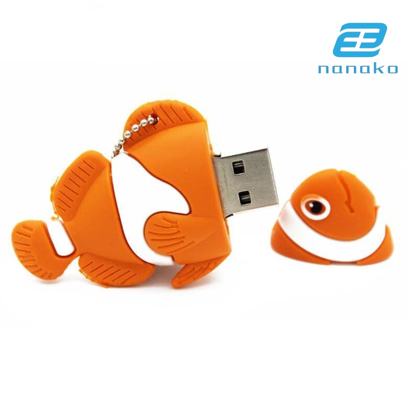 Usb 4g / 8g / 16g / 32g / 64g / 128g Hình Cá Hoạt Hình Xinh Xắn