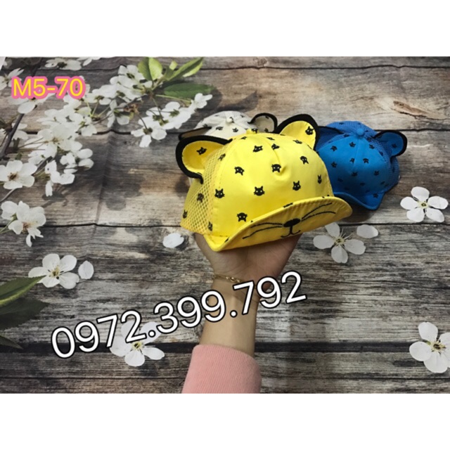 Mũ tai mèo cho bé trai 1-3 tuổi