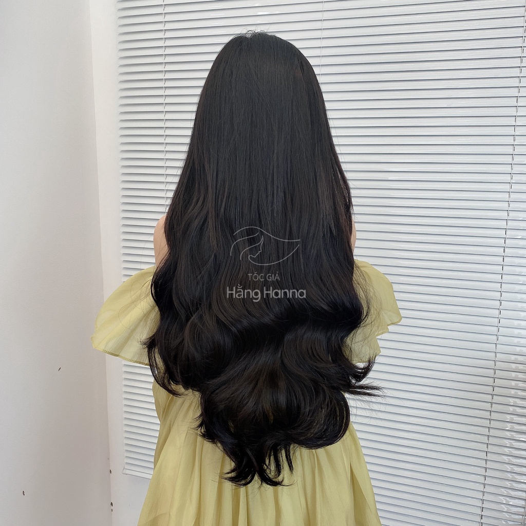 Tóc giả kẹp U xoăn sóng 65cm KU15
