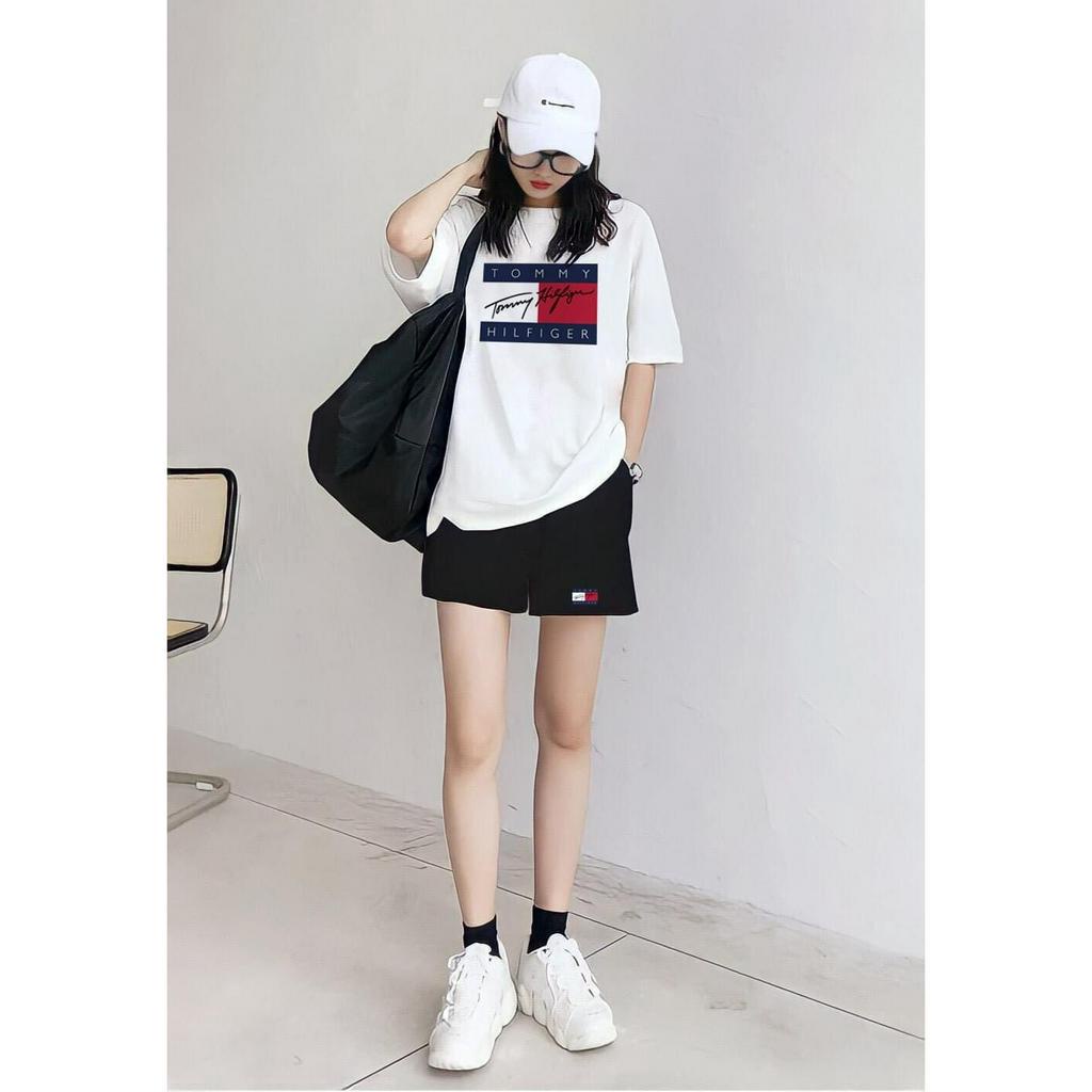 Bộ Quần Áo Mùa Hè Phối Họa Tiết TOMMY Cực Chất