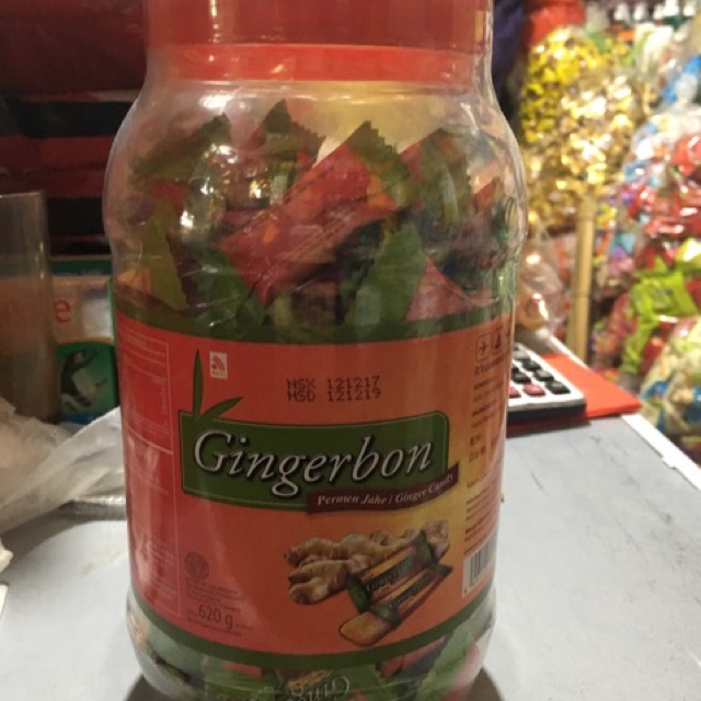 Kẹo gừng dẻo Gingerbon (lọ 620g)