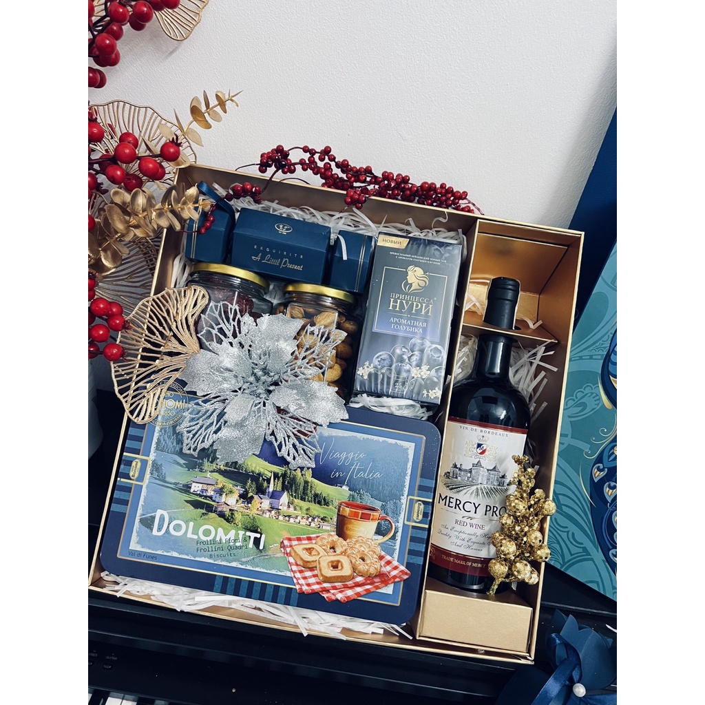 SET HỘP QUÀ TẶNG BIẾU TẾT 2022 MÀU XANH LỊCH SỰ SANG TRỌNG | BigBuy360 - bigbuy360.vn