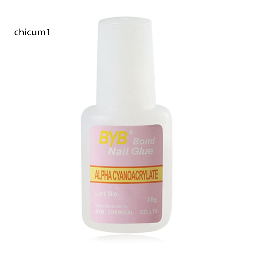 [Hàng mới về] Keo dán móng tay giả trong suốt 10g có đầu cọ tiện dụng