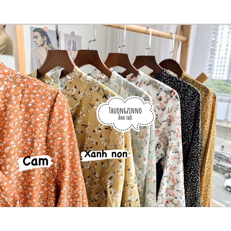 [Ảnh thật/Video] Váy hoa nơ cổ nhiều màu ( có video shop mặc mẫu) | BigBuy360 - bigbuy360.vn