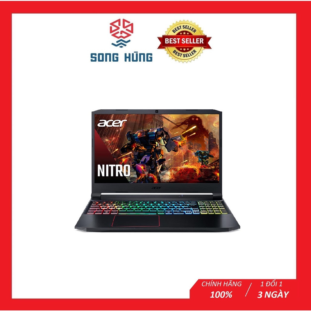 Laptop Acer Gaming Nitro 5 AN515-45-R86D (NH.QBCSV.005) (R7 5800H/8GB Ram/512GB SSD/RTX3060 6G/15.6 inch FHD 144Hz/Win 1