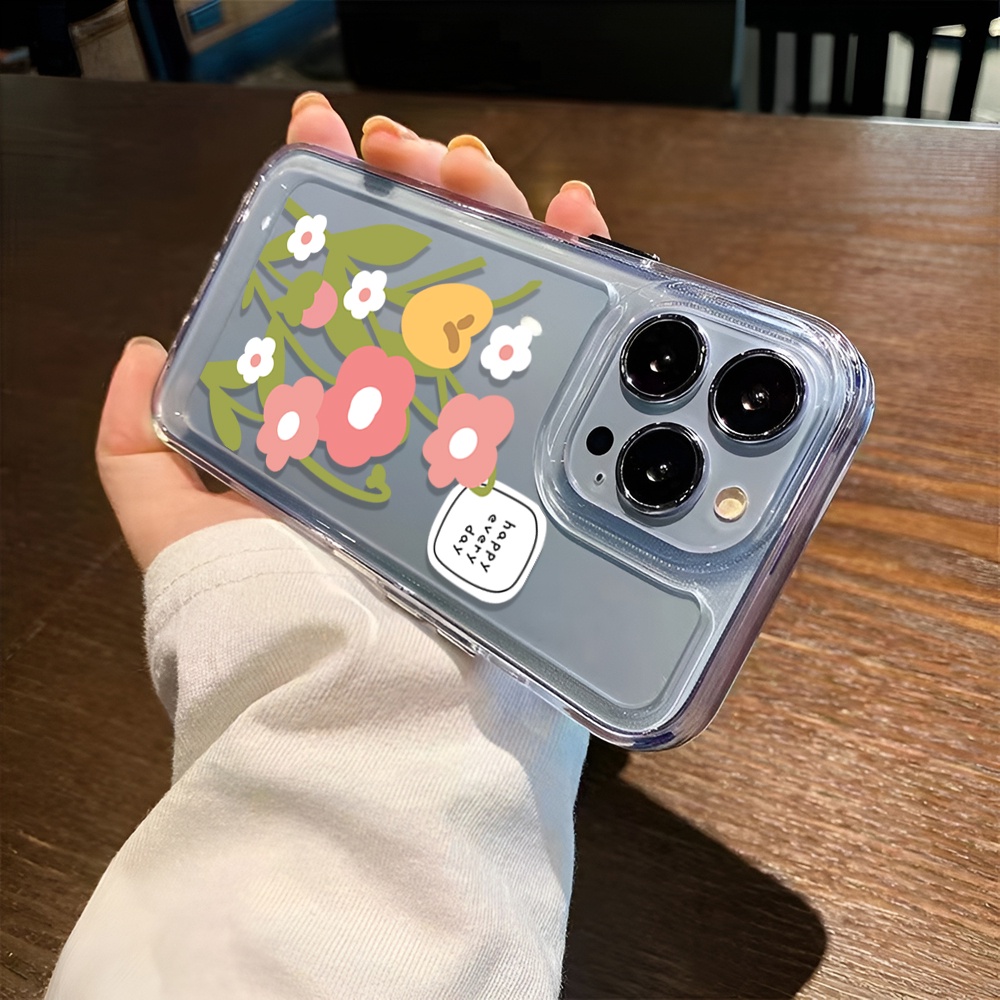 Ốp Điện Thoại Trong Suốt Họa Tiết Hoa Xinh Xắn Cho iphone 14 Pro Max Plus 13 11 12 7Plus X XR XS Max 7 8 SE 2020