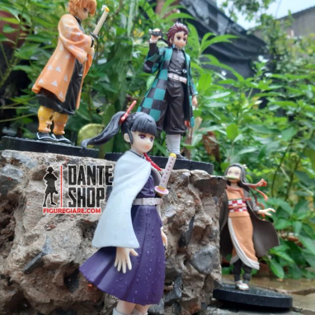 Mô Hình Demon Slayer Kimetsu no Yaiba Nhân Vật Figure Shinobu, Tanjirou, Zenitsu, Inosuke, Nezuko 15-18cm | Tặng Poster