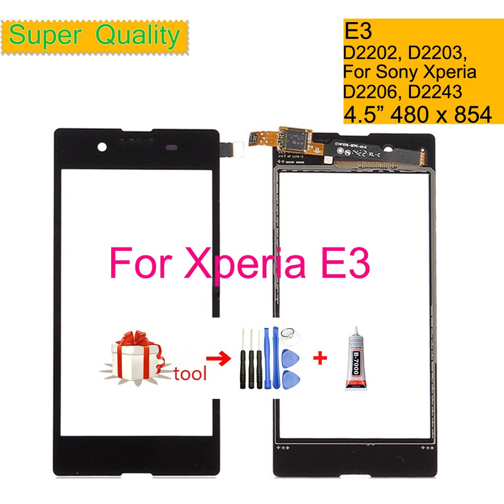 Màn Hình Cảm Ứng Lcd Bằng Kính Thay Thế Chuyên Dụng Cho Sony Xperia E3 D2202 D2203 D2206 D2243 D2212