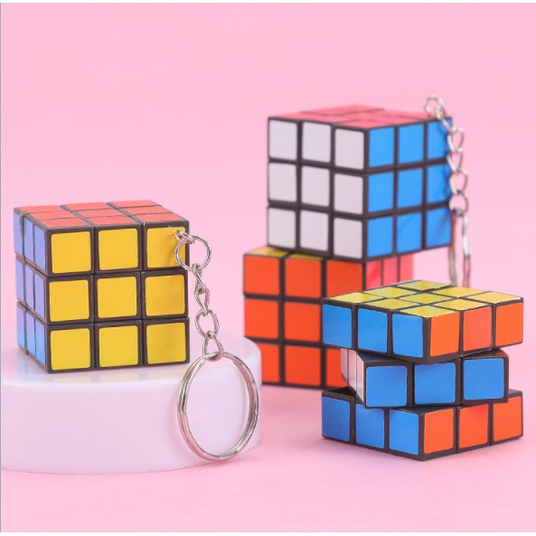 [ĐỒ CHƠI TRẺ EM] Móc Khóa Rubik 3cm x 3cm Thú Vị