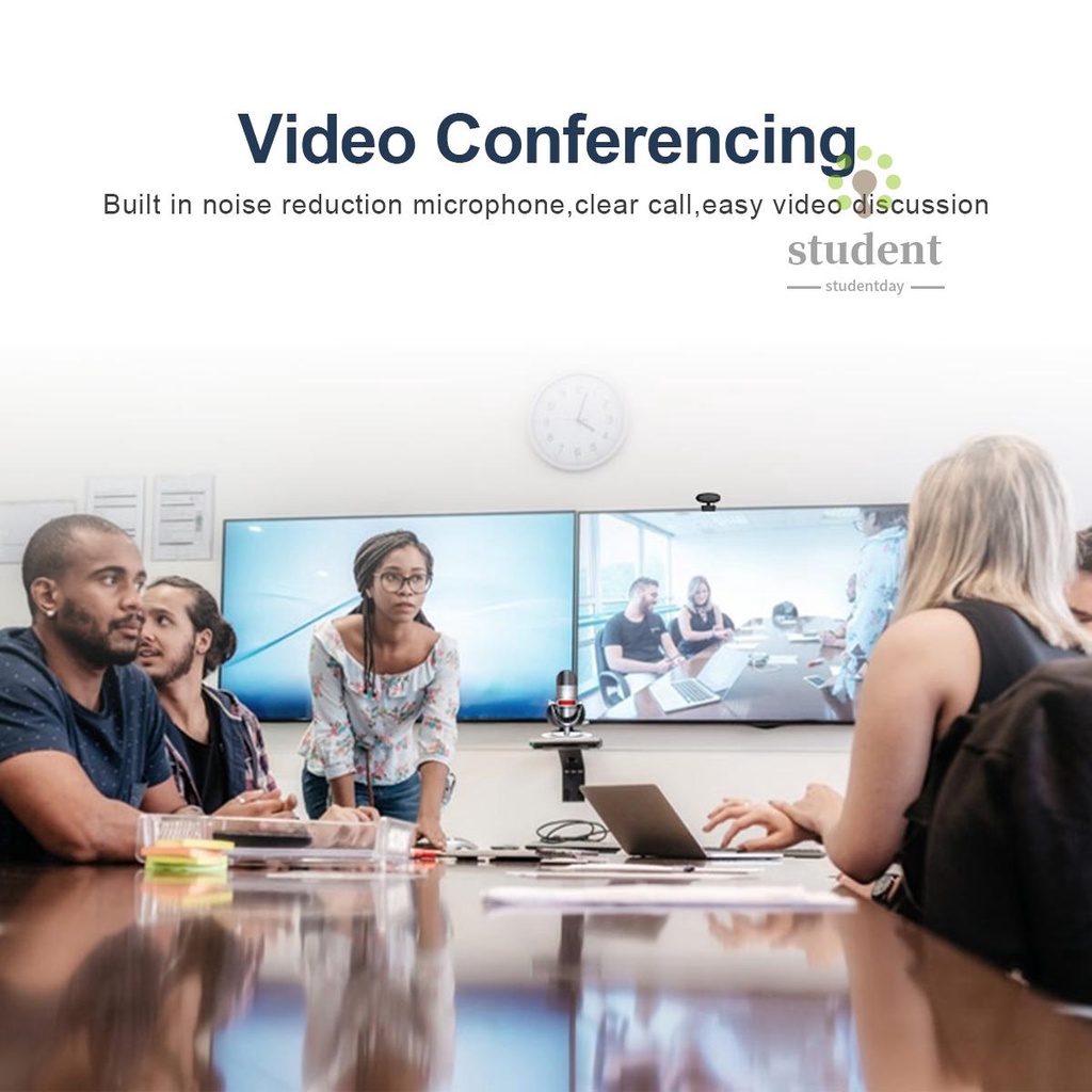 Webcam 1080p Hd 2 Mega Pixel Xoay 360 Độ Tự Động Lấy Nét Kèm Micro Cho Máy Tính | BigBuy360 - bigbuy360.vn