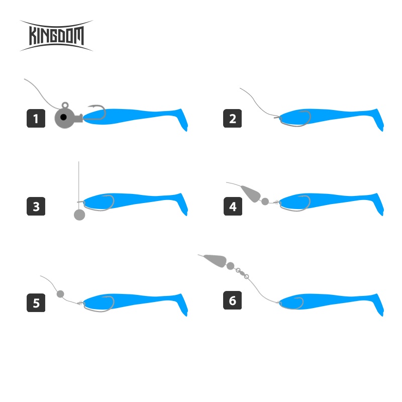 Kingdom mồi giả câu giả mềm mại nhiều kiểu tùy chọn cao cấp