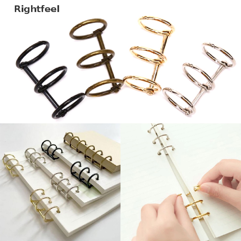 Set 2 Cuộn Dây Kim Loại 3 Vòng Nhỏ Làm Album / Sổ Tay DIY