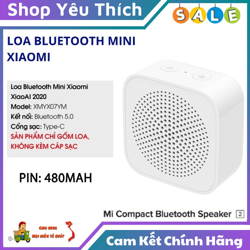 Loa Bluetooth Mini Xiaomi Âm Thanh Sống Động, Hỗ Trợ Đàm Thoại Điều Khiển Bằng Giọng Nói Qua Xiao AI