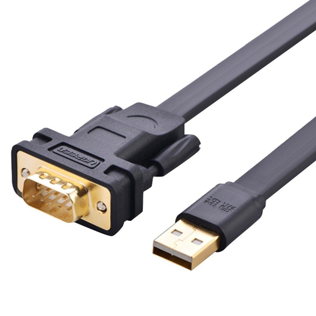 Cáp chuyển đổi USB sang Com RS232 2mét chính hãng Ugreen 20218 cao cấp- Bảo hành 18 tháng