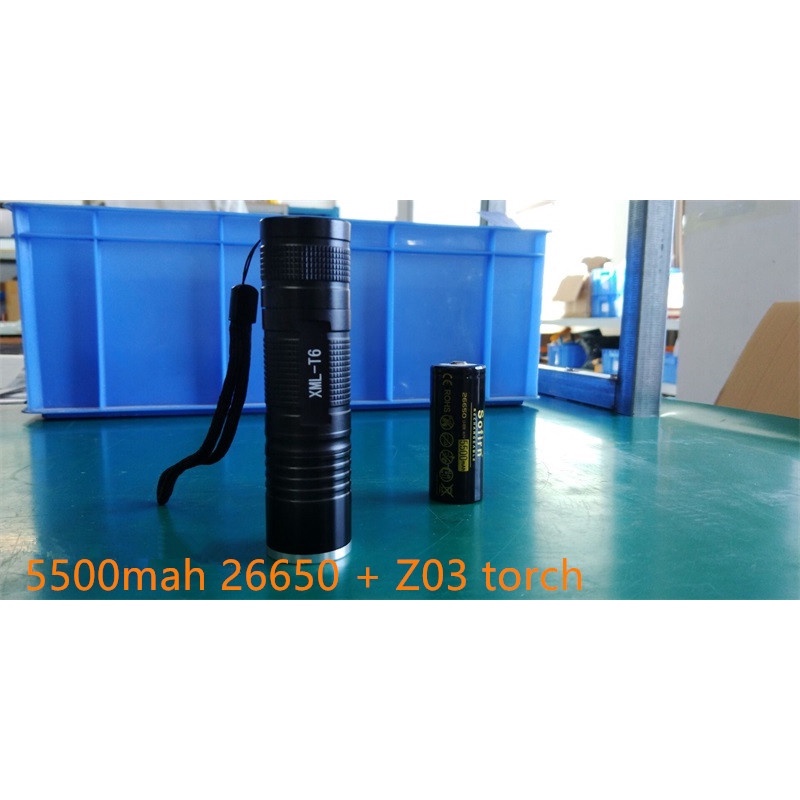 Đèn Pin 5500mah 26650 5 Chế Độ Có Thể Zoom In / Outing / Search / Khẩn Cấp Tiện Dụng Mang Theo Du Lịch Cắm Trại