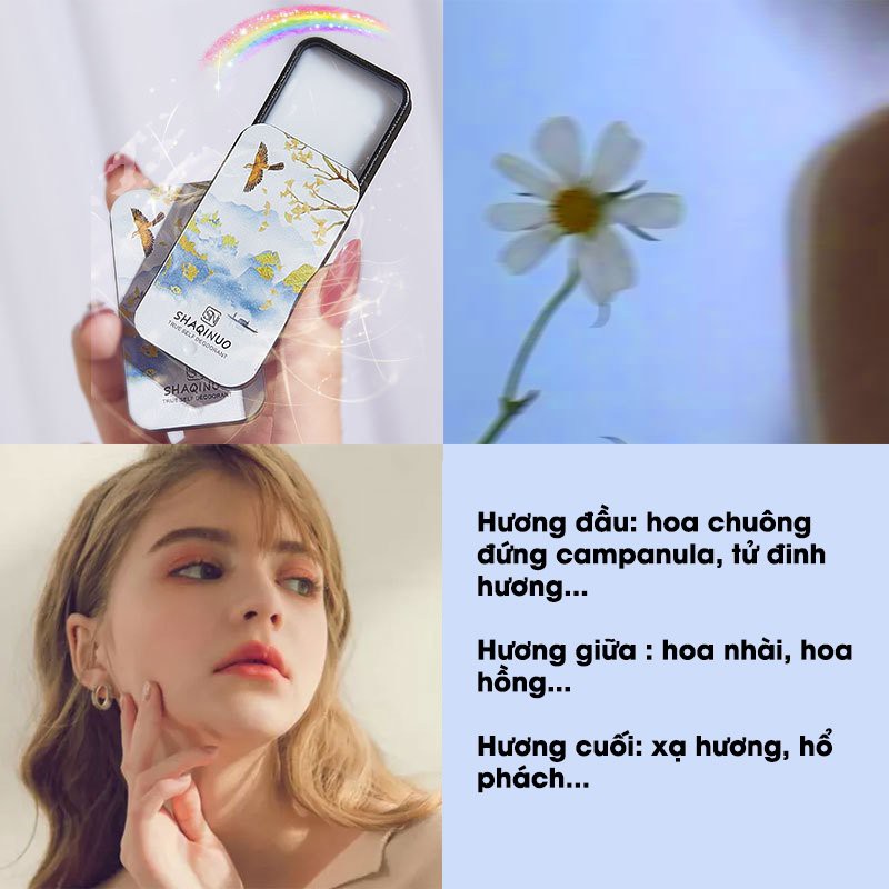 Set 3 hộp nước hoa khô dạng sáp, khử mùi, thơm lâu, nước hoa khô nữ hương thơm nhẹ nhàng, quyến rũ | BigBuy360 - bigbuy360.vn
