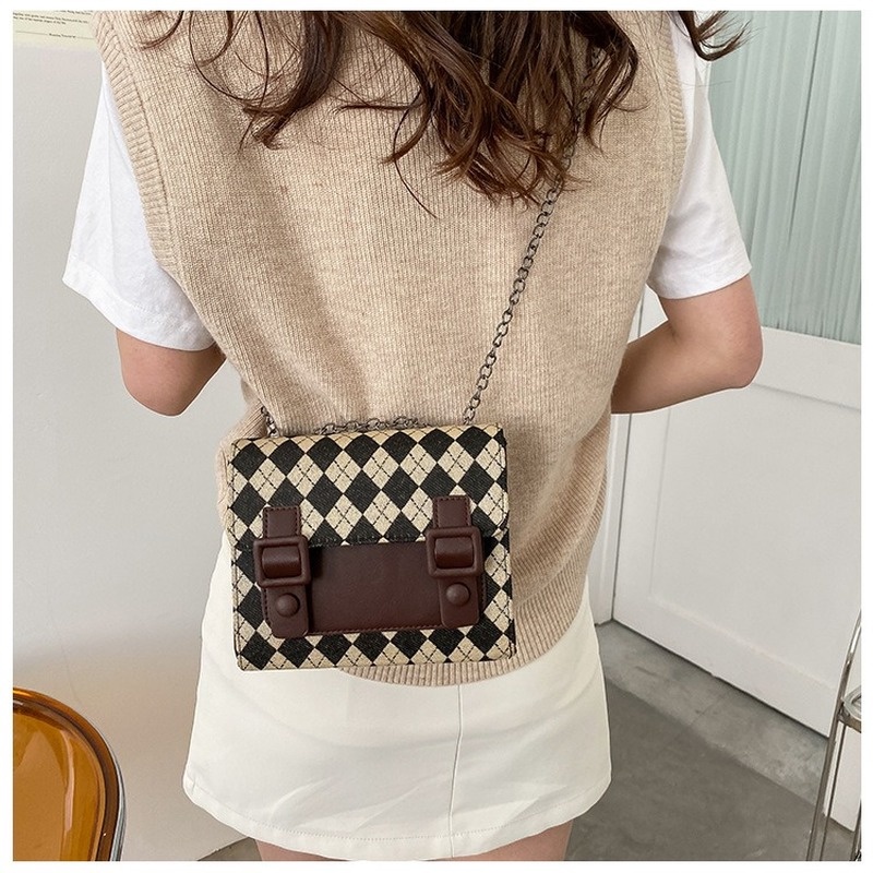 Túi Đeo Chéo Vai Hình Vuông Nhỏ Phong Cách Hàn Quốc Cổ Điển NB00324