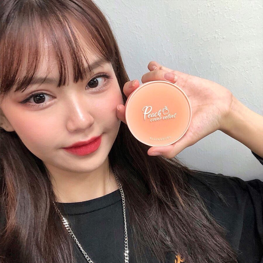 Phấn nước BLACK ROUGE PEACH COVER VELVET CUSHION | BigBuy360 - bigbuy360.vn
