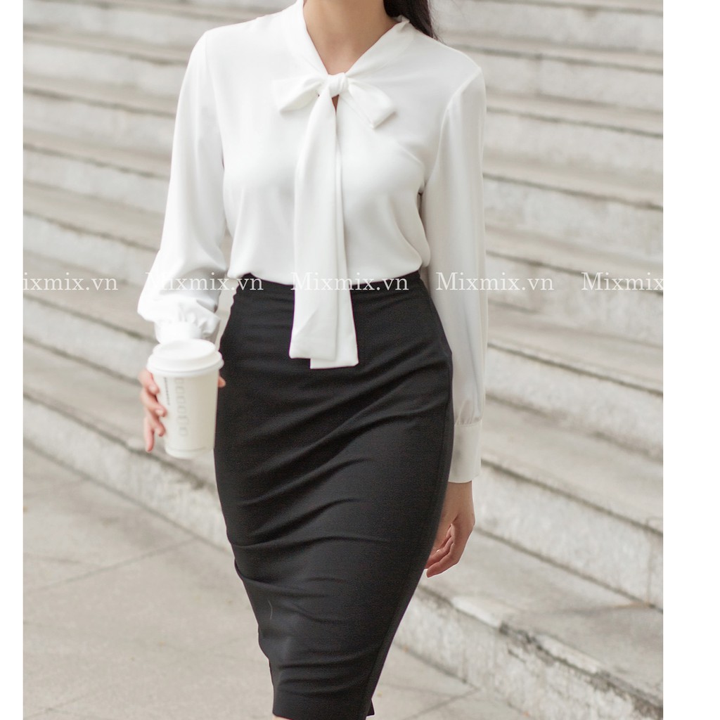 Chân váy bút chì công sở - MIXMIX - Hàng thiết kế - Hình ảnh độc quyền shop tự chụp | BigBuy360 - bigbuy360.vn