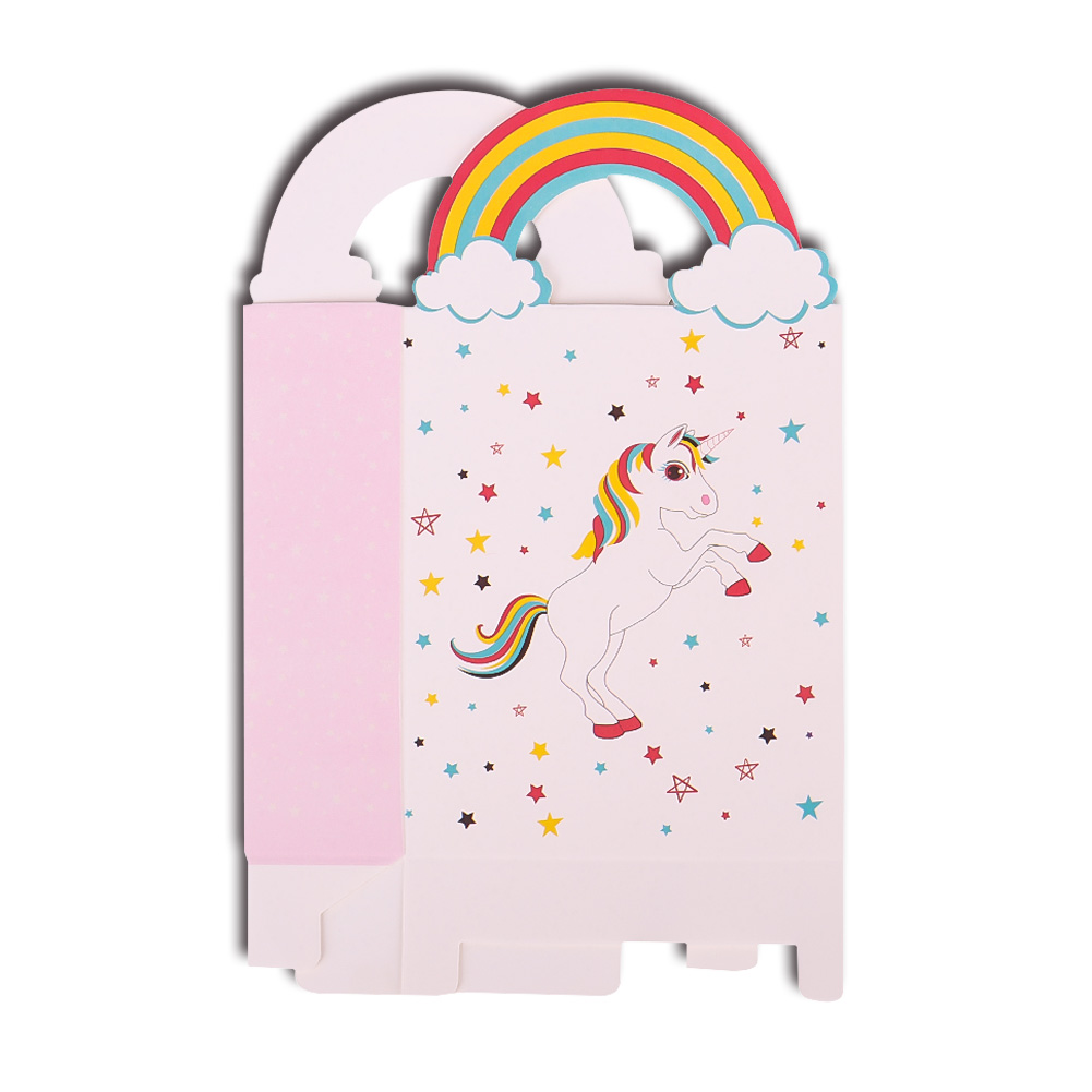 Tmdbyx Bộ Hộp Giấy Đựng Kẹo Họa Tiết Hình Kỳ Lân / Ngôi Sao / Kỳ Lân Màu Cầu Vồng Xinh Xắn