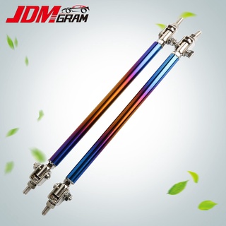 JDMGRAM Bộ bảo vệ bộ chia môi xe bằng sợi carbon 2 CÁI 10/15/25 cm Universal có thể điều chỉnh chống nước An toàn tự động phía trước chống va chạm Thanh giằng phụ kiện ngoại thất ô tô
