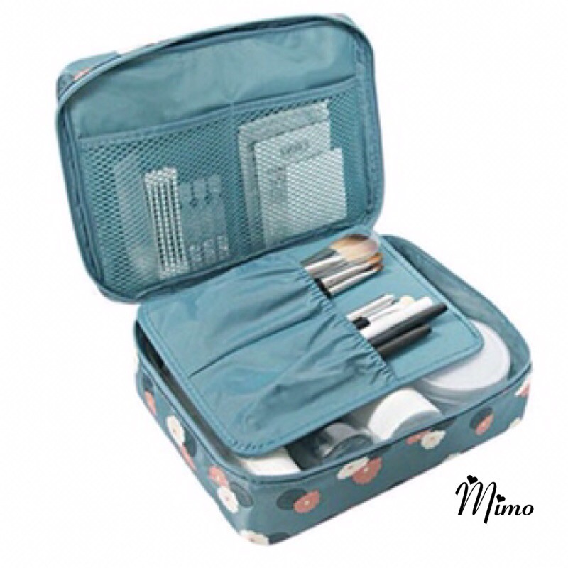 Túi đựng mỹ phẩm chống nước đựng đồ cá nhân du lịch, dụng cụ trang điểm vải dày dặn tiện lợi mang du lịch
