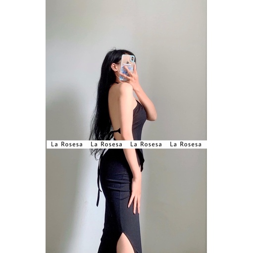 SET YẾM HỞ LƯNG VÀ CHÂN VÁY MIDI TRANG PHỤC DỰ TIỆC (Kèm mút ngực)