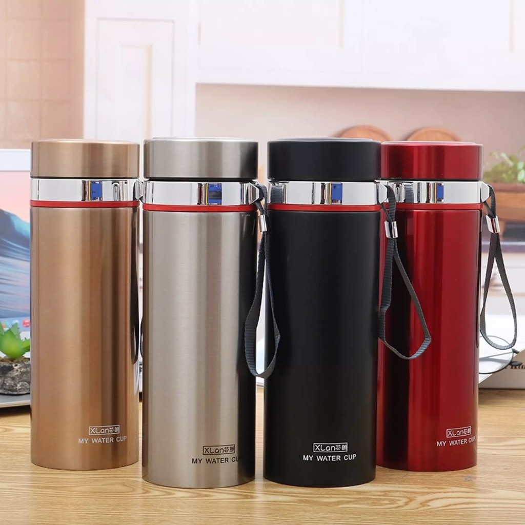 Bình giữ nhiệt trơn cao cấp 1L phong cách Hàn Quốc Cổ Inox Giữ Nhiệt Đến 24h (MÀU NGẪU NHIÊN)