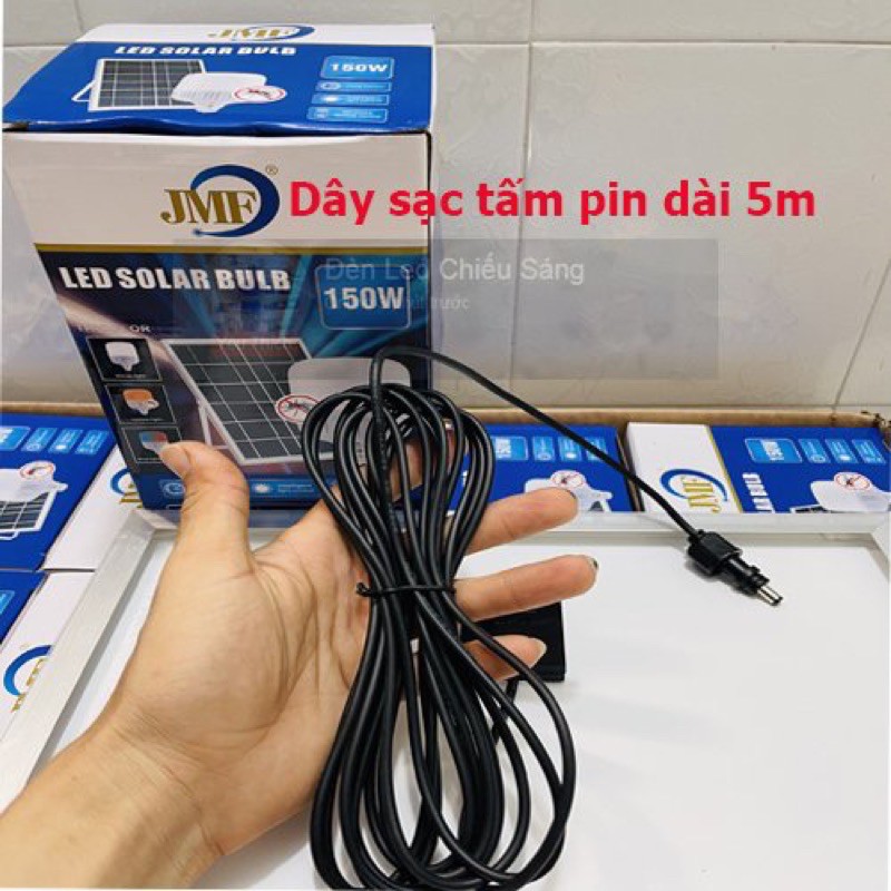 Đèn năng lượng mặt trời 150W 3 chế độ dùng trong nhà và đuổi muỗi sáng liên tục 10 tiếng có cáp sạc USB