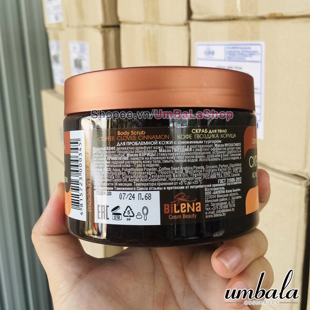 Kem tẩy da chết Quế Hồi Body Scrub Nga (380g) | BigBuy360 - bigbuy360.vn