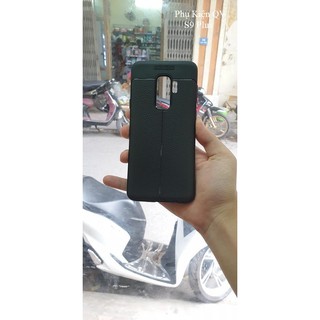 Ốp lưng chống sốc vân da cao cấp samsung s9 plus