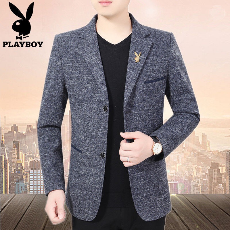 ∏✖Áo vest Playboy cho người trung niên bộ đàn ông bình thường choàng kiểu Tây mới vào mùa xuân