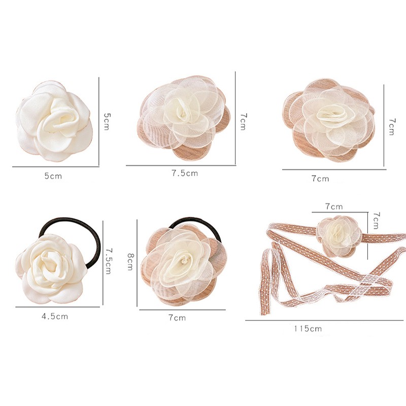 Phụ kiện tóc hoa hồng Hàn Quốc xinh xắn HOT TREND cho nữ