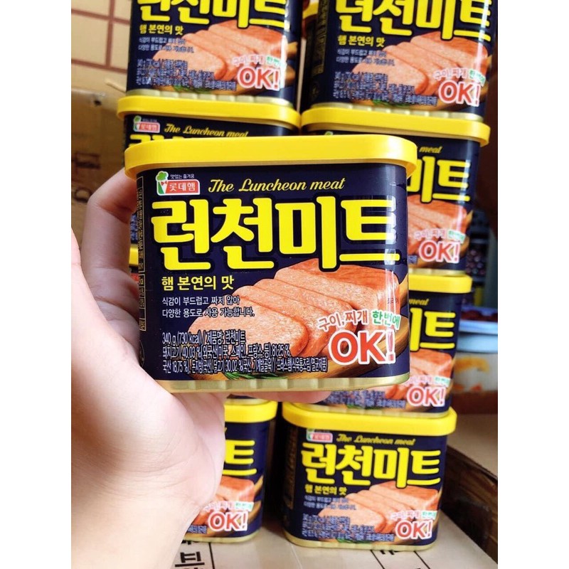 THỊT HỘP SPAM LOTTE OK / DONGWON HÀN QUỐC 340g