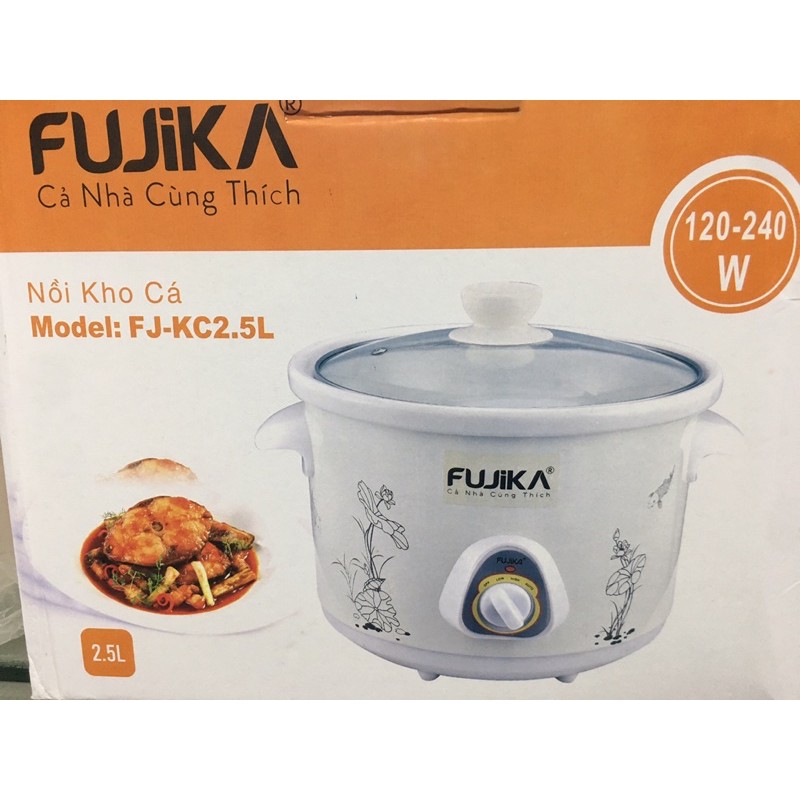 🔥🔥🔥 Nồi kho cá - nấu cháo - Hầm chậm Fujika 1,5lit - 2,5lit