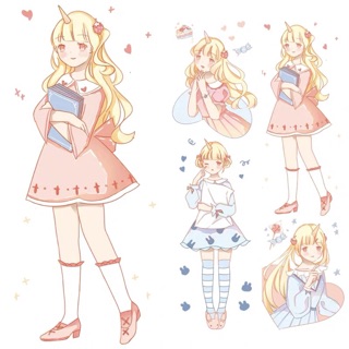 Washi tape cô gái unicorn bản 38mm*5m