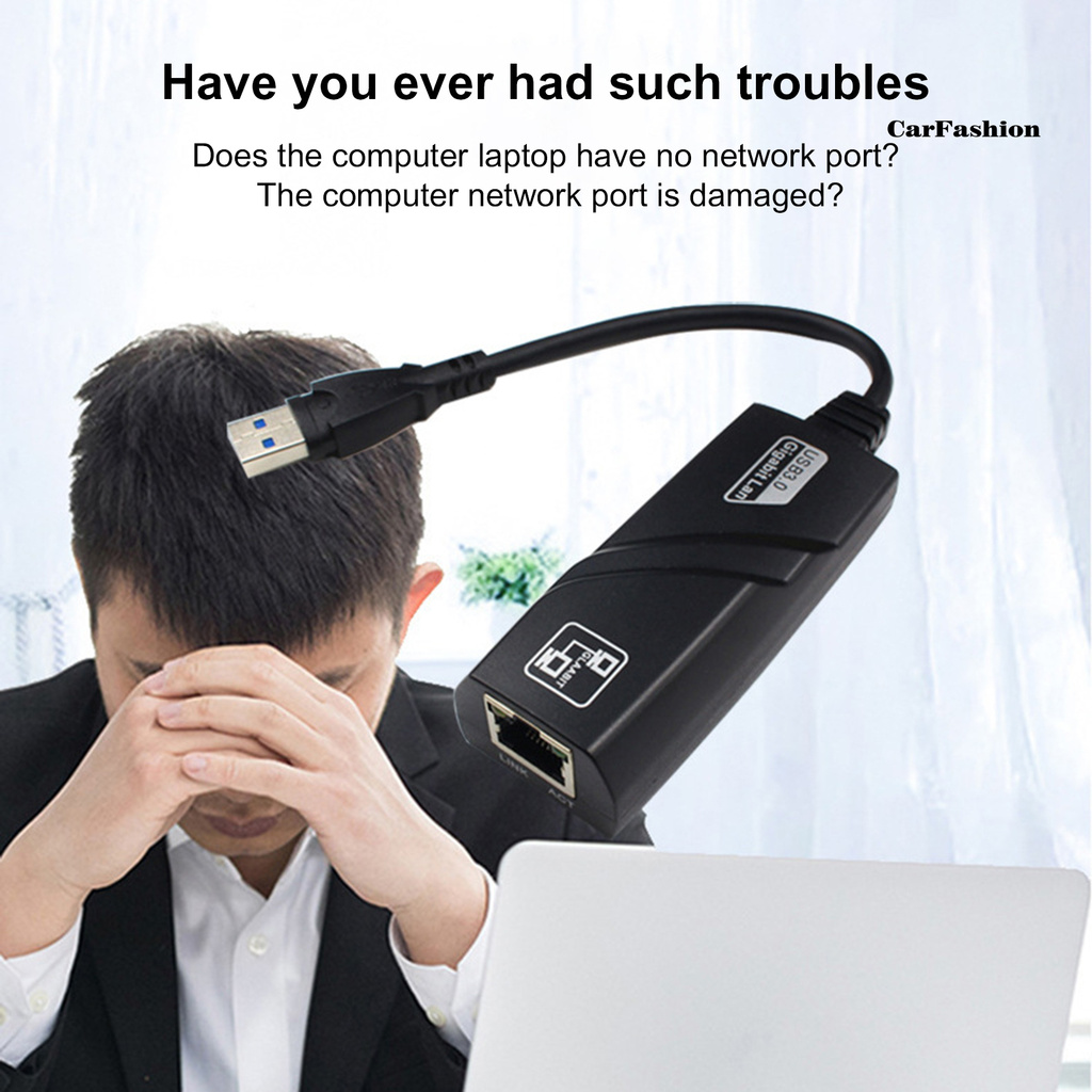Cáp Chuyển Đổi Usb 3.0 Sang Rj45 Gigabit Ethernet 10 / 100 / 1000mbps | BigBuy360 - bigbuy360.vn