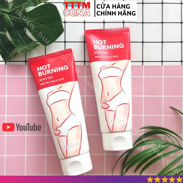 [Hàng Auth] Gel Kem Đánh Tan Mỡ Bụng Đùi Hàng Hiệu Missha Hot Burning Hàn Quốc